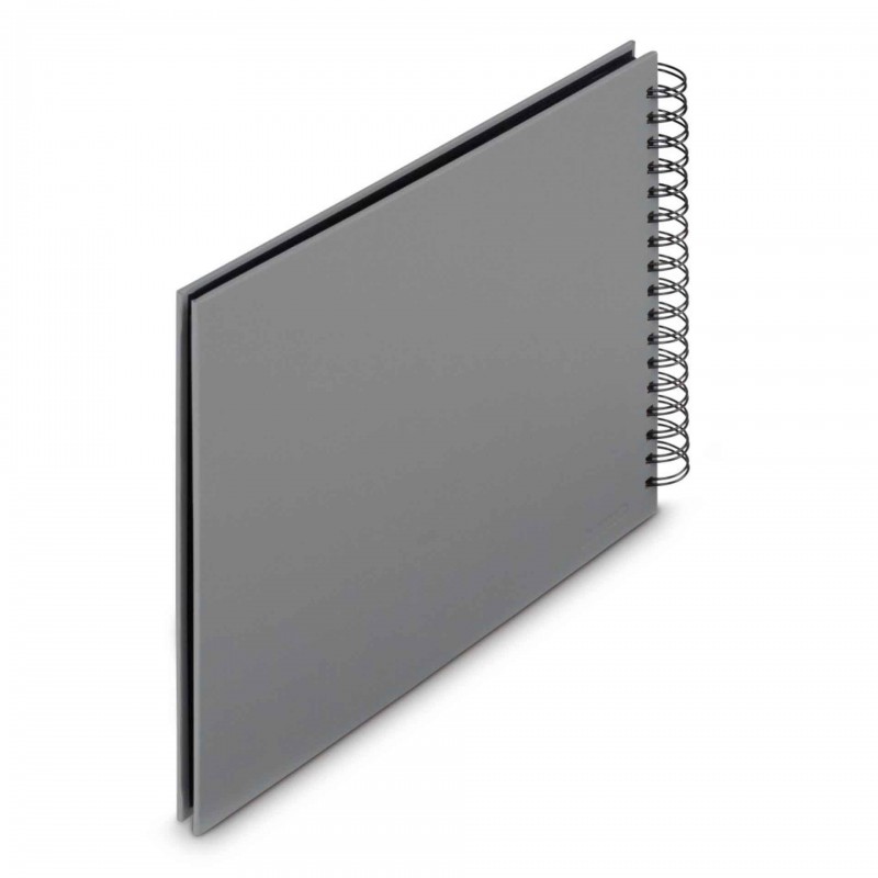 Photo Album Hama Fine Art, Spiral, stone grey, 28x24 cm, 50 black pages, 9840