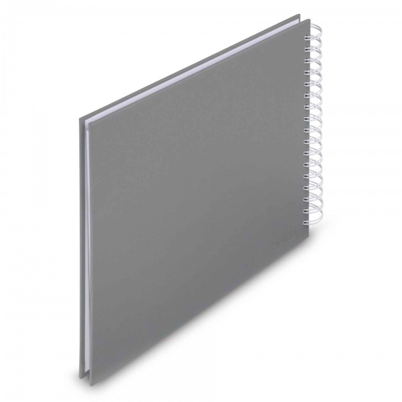 Photo Album Hama Fine Art, Spiral, stone grey, 28x24 cm, 50 white pages, 9837