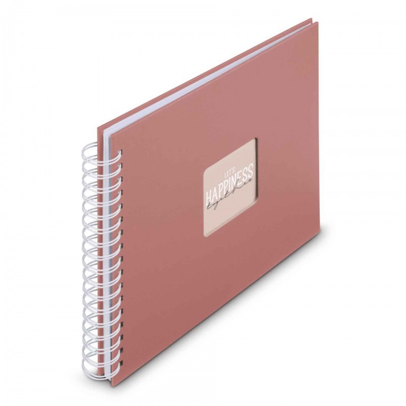 Photo Album Hama Fine Art, Spiral, terracotta, 28x24 cm, 50 white pages, 9855
