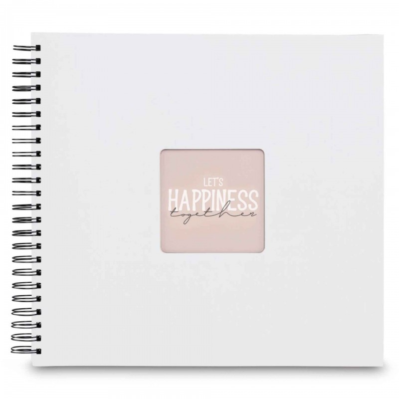 Photo Album Hama Fine Art, Spiral, white, 36x32 cm, 50 black pages, 9847