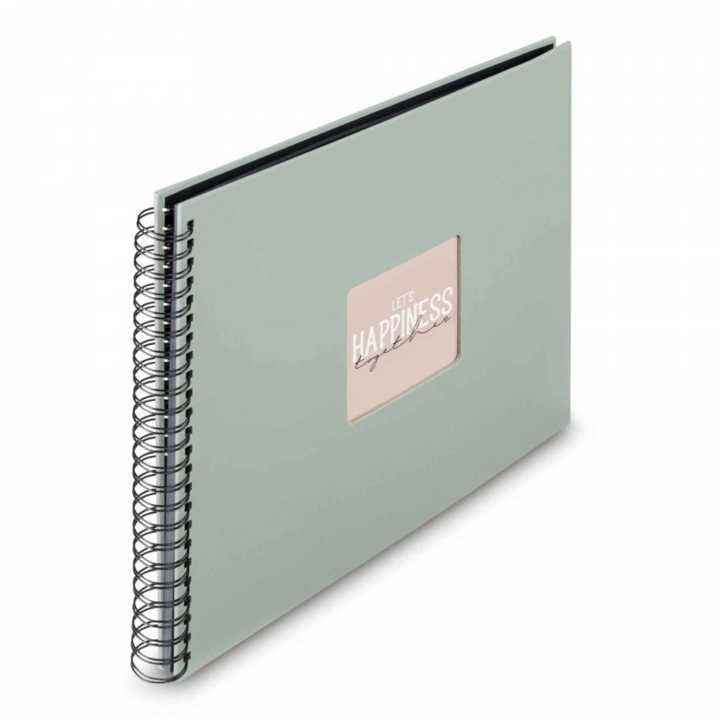 Photo Album Hama Fine Art, Spiral, sage, 36x32 cm, 50 black pages, 9871