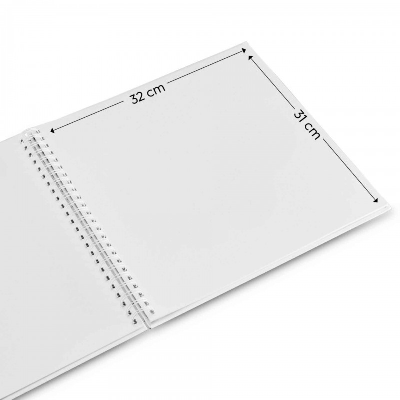 Photo Album Hama Fine Art, Spiral, sage, 36x32 cm, 50 white pages, 9868