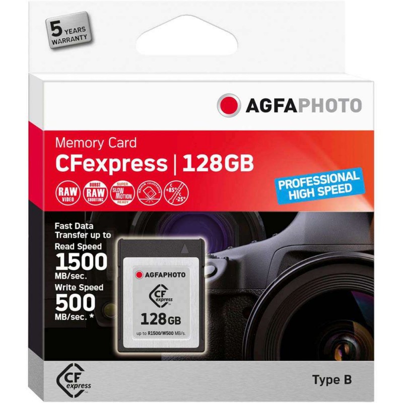 Memory card AgfaPhoto CFexpress 128GB Professional High Speed 10440 (D-591565)