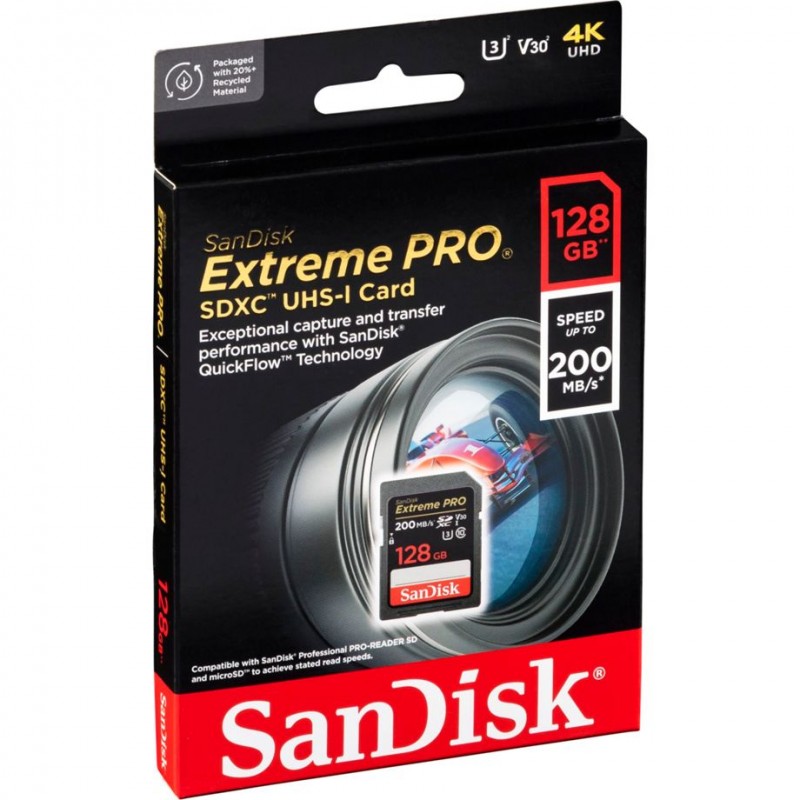 Spominska kartica SanDisk Extreme Pro SDXC 128GB UHS-I C10 U3 V30 Sandisk D-732769