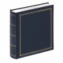Photo album Walther Monza, blue, 21x22cm, 100 white pages, slip-in/notes, ME138L