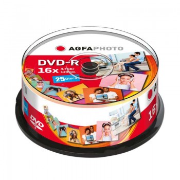 AgfaPhoto DVD-R medij, 25 na osi, 4,7GB, 16x, Cakebox AgfaPhoto DVD-R medij, 25 na osi, 4,7GB, 16x, Cakebox