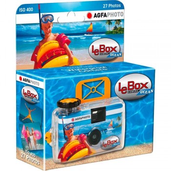 AgfaPhoto LeBox Ocean kamera s filmom za enkratno uporabo AgfaPhoto LeBox Ocean kamera s filmom za enkratno uporabo