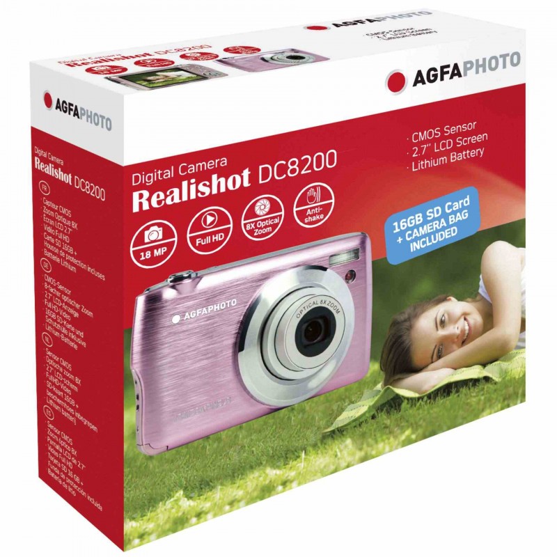 Compact digital camera AgfaPhoto Realishot DC8200 pink AGFAPhoto D-748925