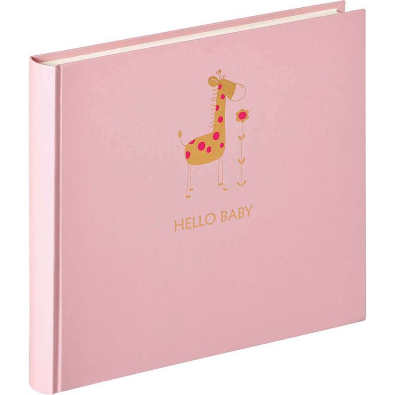 Photo album Walther Baby Animal, pink, 25x28cm, 50 white Pages / Giraffe UK148R Walther D-276502