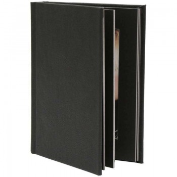 Photo album Deknudt Passepartout, black, leather, 15x20cm, A66DA2 10PH Photo album Deknudt Passepartout, black, leather, 15x20cm, A66DA2 10PH