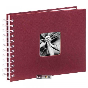 Foto album za slike Hama Fine Art, špiralni, bordo, 24x17 cm, 50 belih strani, 1964 Foto album za slike Hama Fine Art, špiralni, bordo, 24x17 cm, 50 belih strani, 1964