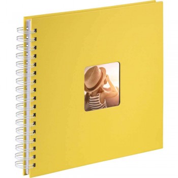 Foto album za slike Hama Fine Art, špiralni, rumen, 28x24 cm, 50 belih strani, 7198