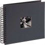 Photo Album Hama Fine Art, Spiral, grey, 28x24 cm, 50 black pages, 94879