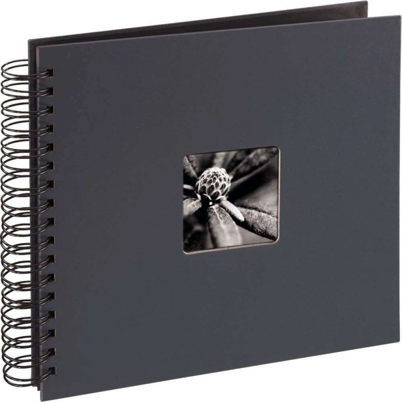 Photo Album Hama Fine Art, Spiral, grey, 28x24 cm, 50 black pages, 94879 Hama D-870142