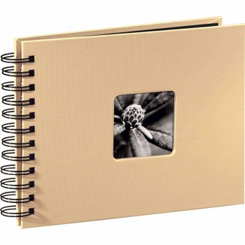Photo Album Hama Fine Art, Spiral, taupe, 28x24 cm, 50 black pages, 113681