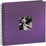 Foto album za slike Hama Fine Art, špiralni, vijolična, 36x32 cm, 50 črnih strani, 094871