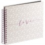 Foto album za slike Hama Romance, špiralni, 28x24 cm, 40 črnih strani, 3831