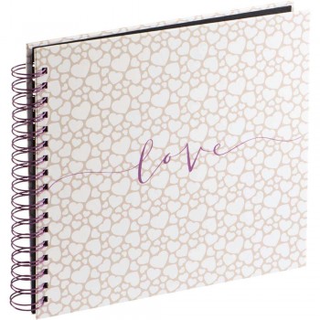 Photo Album Hama Romance, Spiral, 28x24 cm, 40 black pages, 3831 Photo Album Hama Romance, Spiral, 28x24 cm, 40 black pages, 3831