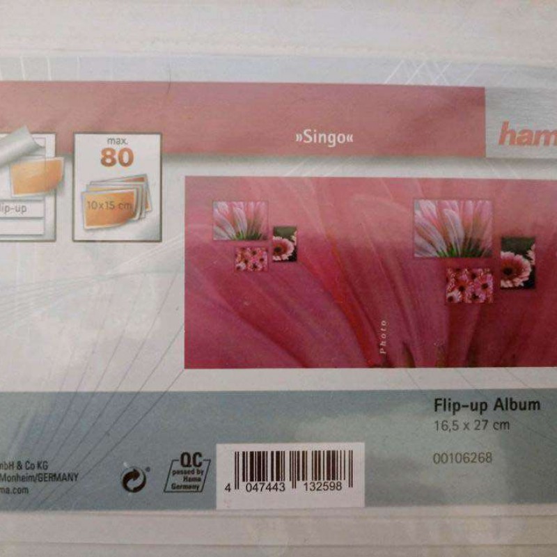 Foto album za slike Hama Singo Flip-Up 10x15cm, za 80 fotografij, 106268 Hama D-539812