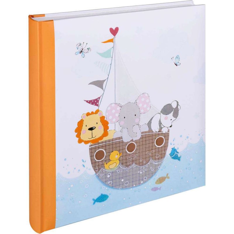 Photo album for pictures Walther Baby By my side, orange, 28x30,5cm, 50 white pages, UK277O Walther D-463563