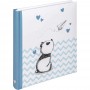 Photo album for pictures Walther Baby Little Panda, blue, 28x30,5cm 50 white pages, UK281L