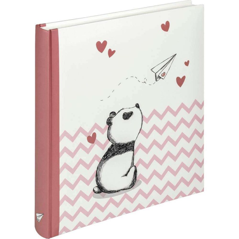 Photo album for pictures Walther Baby Little Panda, pink, 28x30,5cm, 50 white pages, UK281R Walther D-619502