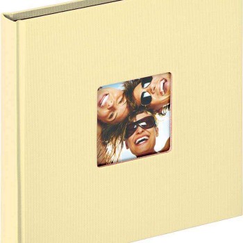 Photo Album Walther Fun cream, 18x18 cm, 30 black Pages, book bound, FA199H