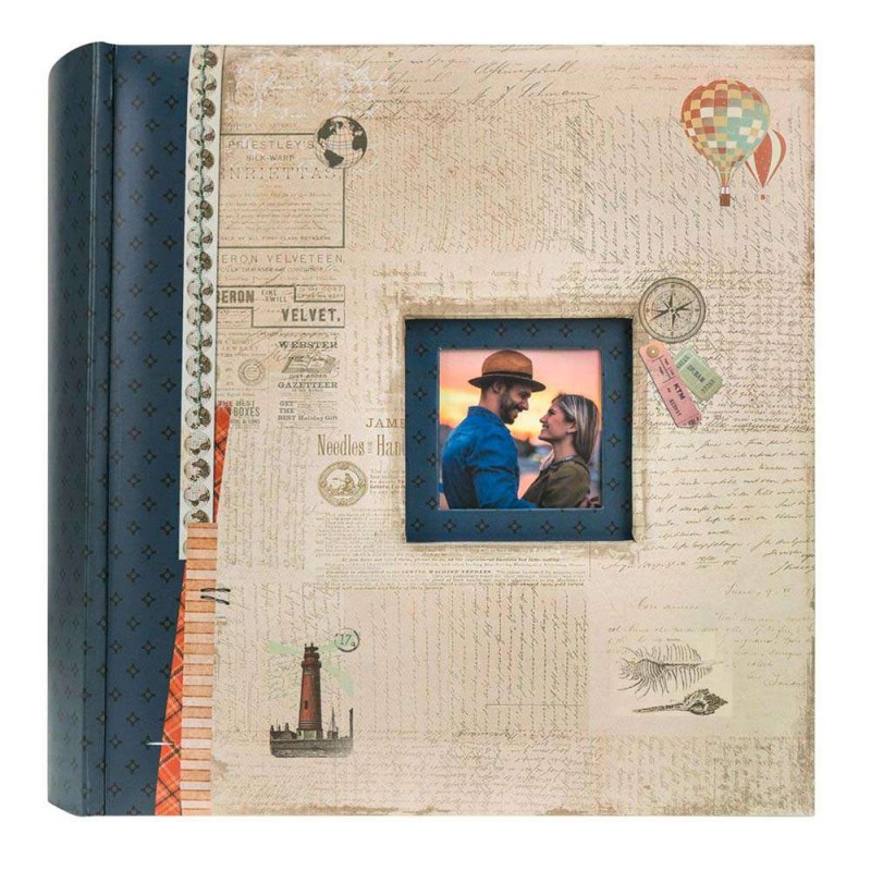 Photo Album ZEP Mumbai Blue 13x18 cm 200 Photos Memo Album B57200BL ZEP NI-D-378324