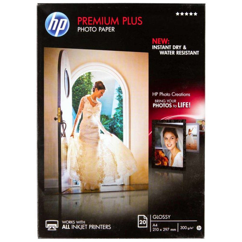 Foto papir HP Premium Plus Glossy, 300g, A4, 20 strani CR672A HP Foto papir HP Premium Plus Glossy, 300g, A4, 20 strani CR672A HP D-548912