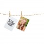 Walther Photo Rope Nature with 20 wooden clips, 180cm