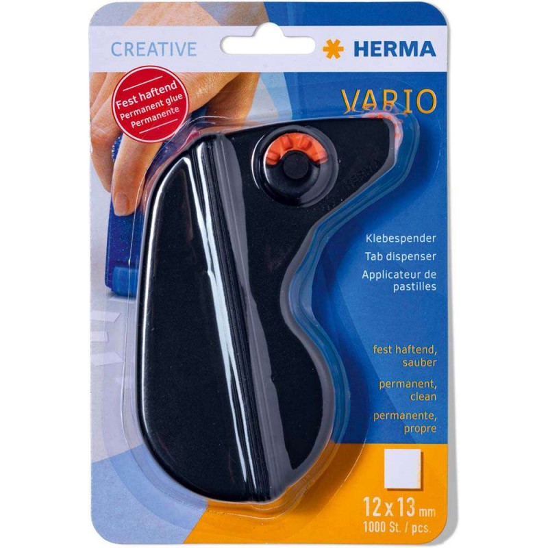 Herma Vario Glue Dispenser black 1030, za lepljenje foto vogalov, nalepk Herma D-750877