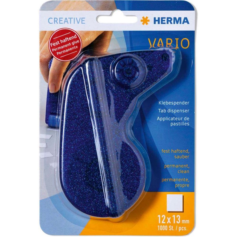 Herma Vario Glue Dispenser blue 1023, za lepljenje foto vogalov, nalepk Herma D-536233