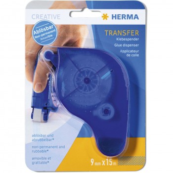 Lepimiška Herma Transfer Glue Dispenser, moder, 1067, za lepljenje foto vogalov, nalepk