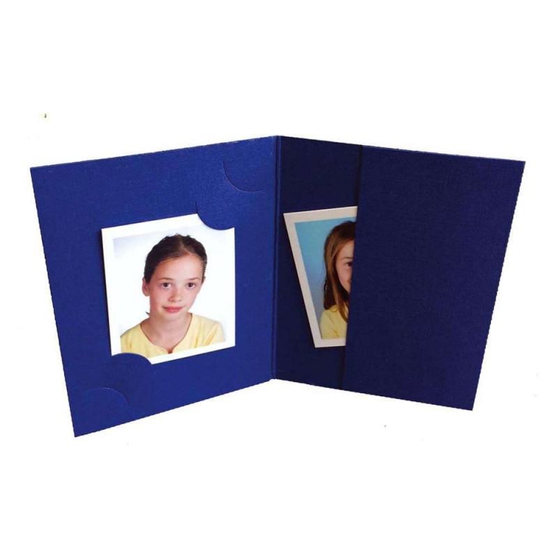 Mapa, etui, zgibanka, album za foto dokumente, modra,  3 velikosti, paket 100 kom Daiber D-489018