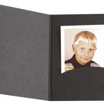 Mapa, etui, zgibanka, album za foto dokumente Profi-Line, črna,  3,5 x 4,5cm ( do velikosti 4,5 x 6 cm)