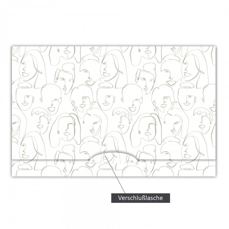 Folder, Daiber Dust Covers up to 15x20cm,Faces, 09039 Daiber D-769078-1