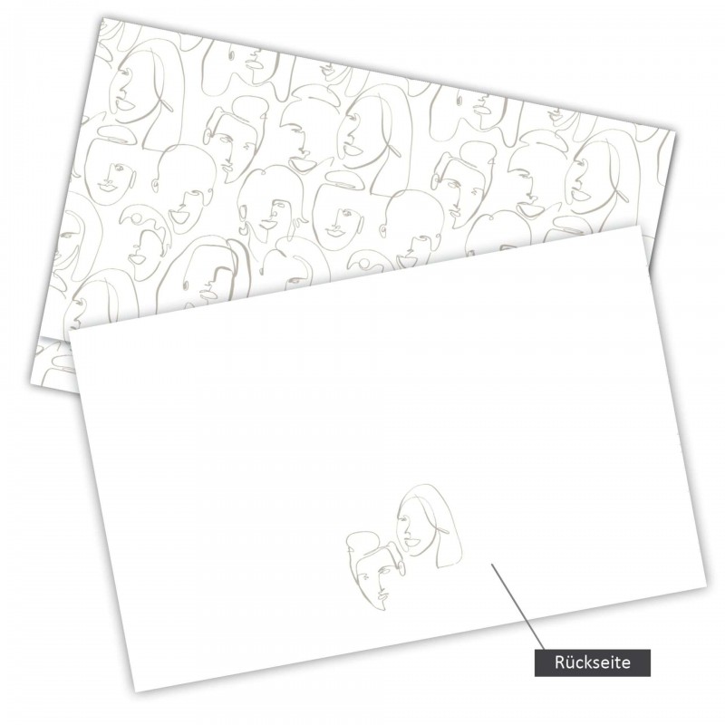 Folder, Daiber Dust Covers up to 15x20cm,Faces, 09039 Daiber D-769078-1