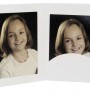 Daiber Portrait folders with passepartout 13x18 cm, white silk