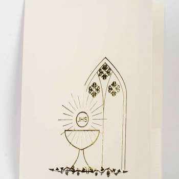Folder, leaflet, album Communion 2, Portrait folders with passepartout 13x18 cm