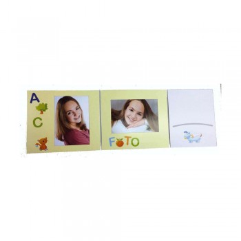 Folder, leaflet, childrens album ABC, for 2 photos 13x18 cm (space for additional photos)