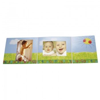Folder, leaflet, childrens album Grassland, for 2 photos 13x18 cm (space for additional photos)