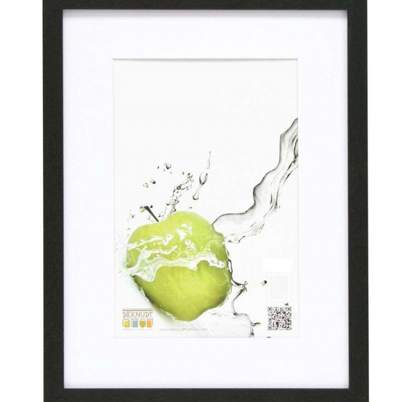 Photo frame Deknudt, 18x24cm, Wood black with Passepartout, S66KF2 P1 Deknudt D-847189