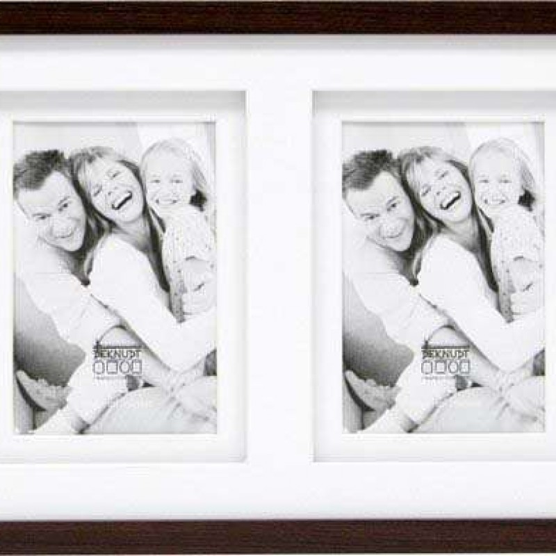 Photo frame Deknudt, 2x13x18cm, Wood Gallery, brown, Passepartout, S65KQ2 Deknudt D-479304