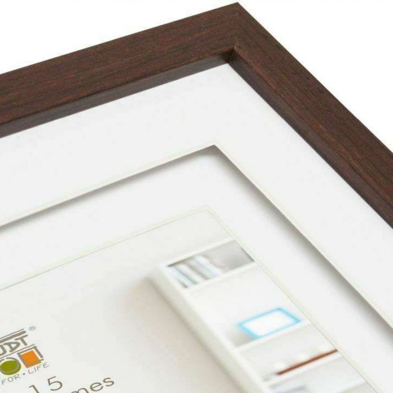 Photo frame Deknudt, 2x13x18cm, Wood Gallery, brown, Passepartout, S65KQ2 Deknudt D-479304