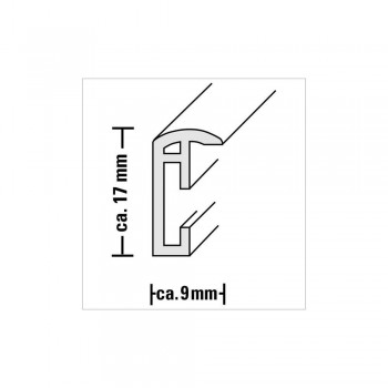 Okvir za fotografije Hama Madrid, 20x30cm, plastičen, bel, 31767