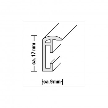 Okvir za fotografije Hama Madrid, 30x40cm, plastičen, bel, 31768