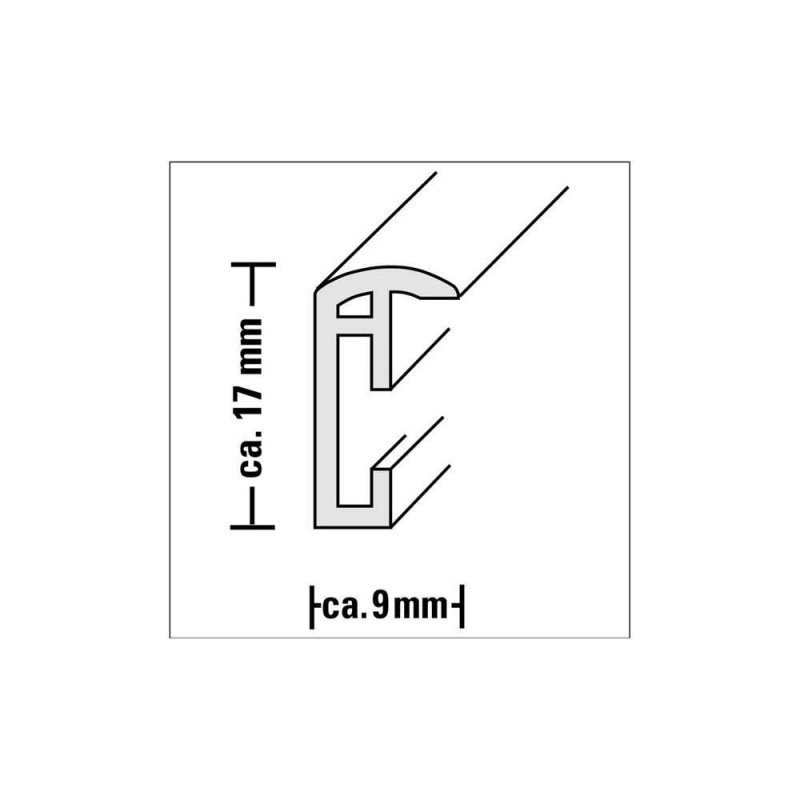 Okvir za fotografije Hama Madrid, 30x45cm, plastičen, srebrn, 66778 (D-260297)