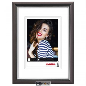 Okvir za fotografije Hama Saragossa, 10x15cm, črno/srebrna, plastičen, 67694 Okvir za fotografije Hama Saragossa, 10x15cm, črno/srebrna, plastičen, 67694