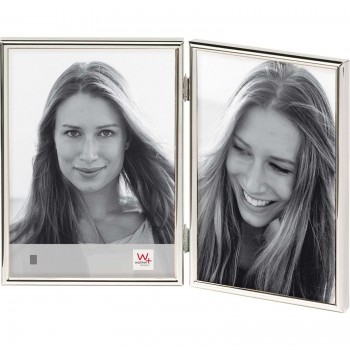 Okvir za fotografije Walther Chloe, 2 x 9cm x 13cm, srebrn, pokončen, WD219S