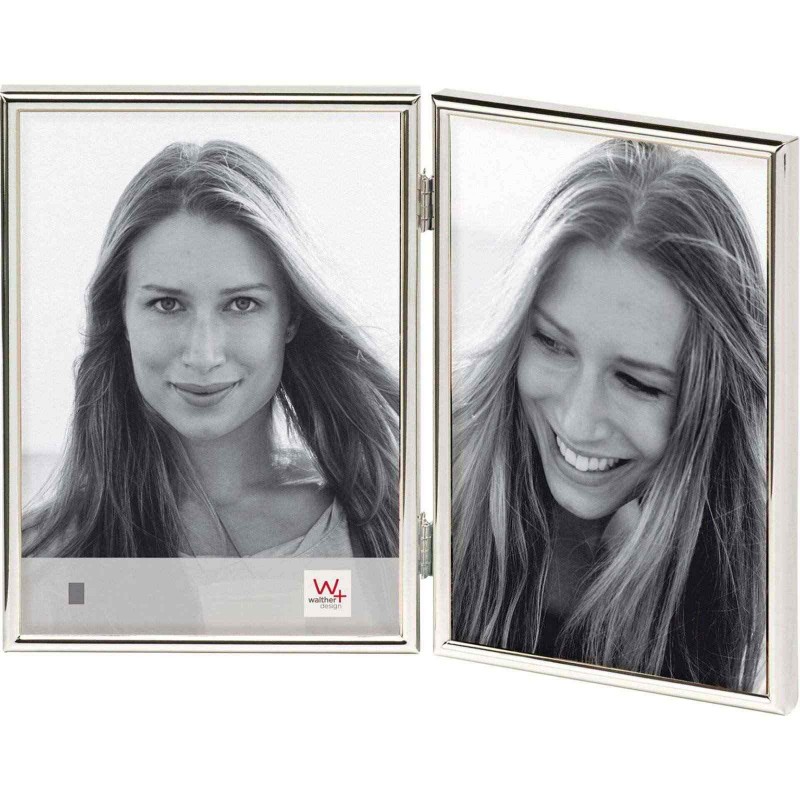 Photo frame Walther Chloe, 2 x 10cm x 15cm, silver, Portrait, WD215S Walther D-681296